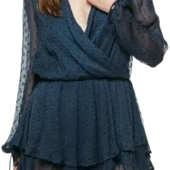 Free People Long Sleeve Dress - Navy - Picture 3 of 3